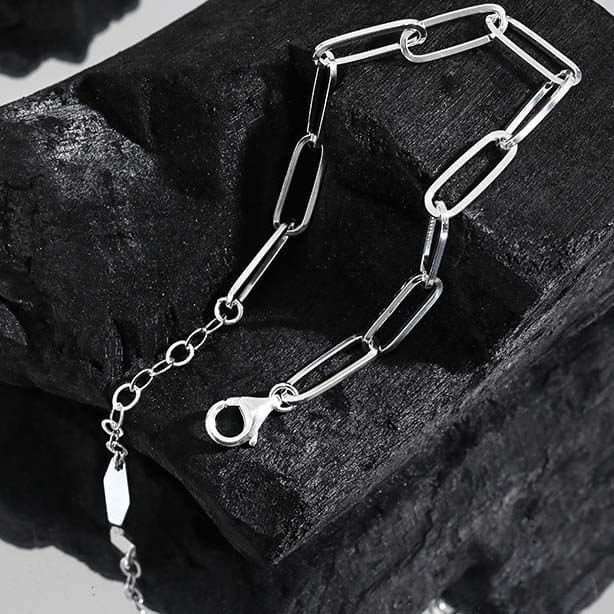 Hollow Chain 925 Sterling Silver Bracelet