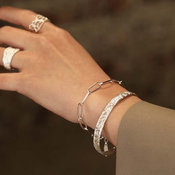Hollow Chain 925 Sterling Silver Bracelet