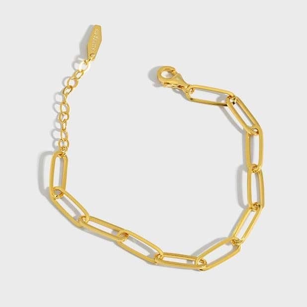 Hollow Chain 925 Sterling Silver Bracelet