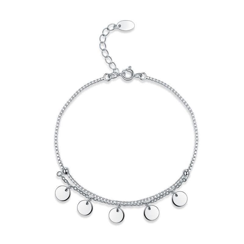 Solid 925 Sterling Silver Bracelet Dangle