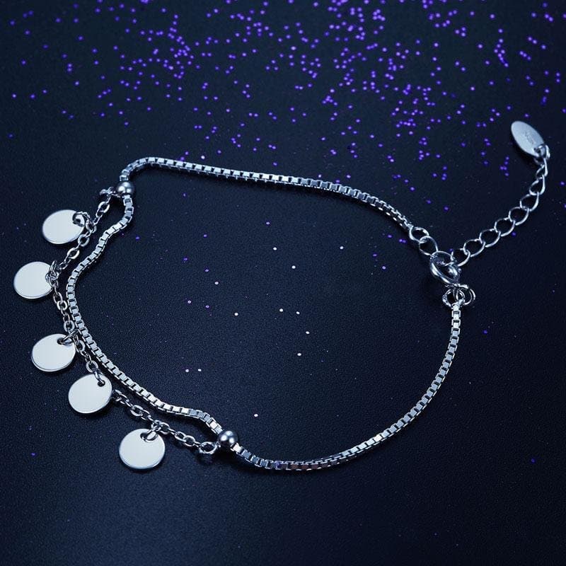 Solid 925 Sterling Silver Bracelet Dangle