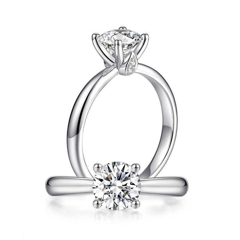 1 Carat Moissanite Diamond Wedding Engagement Ring