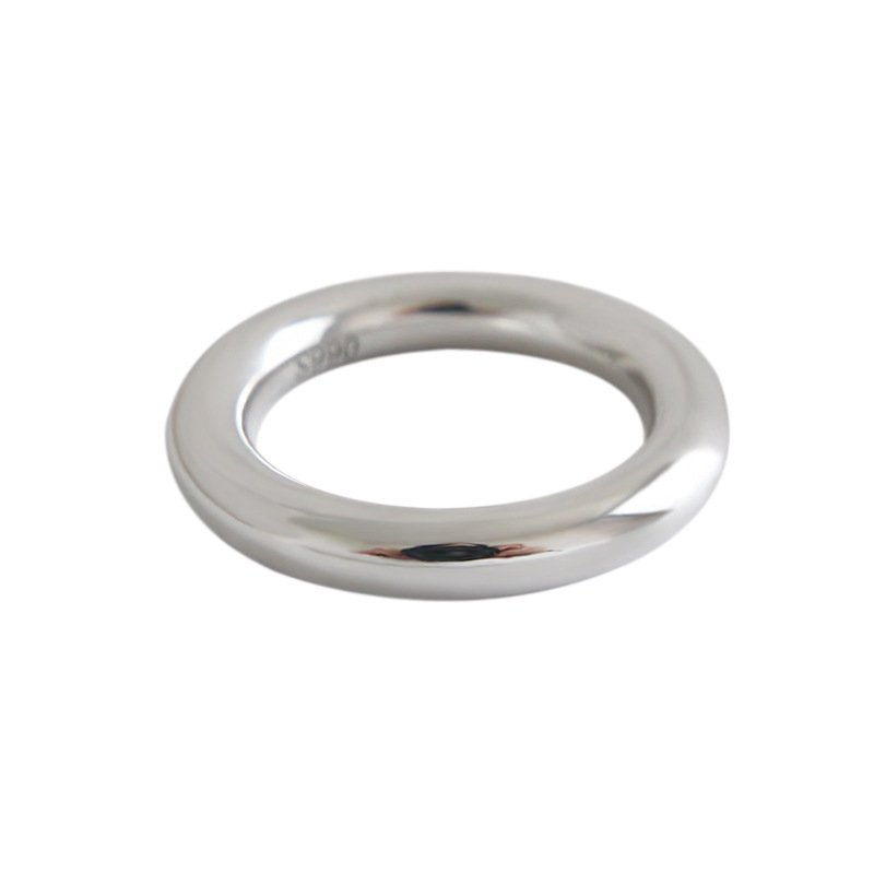 S990 3.5mm Circle 925 Sterling Silver Ring