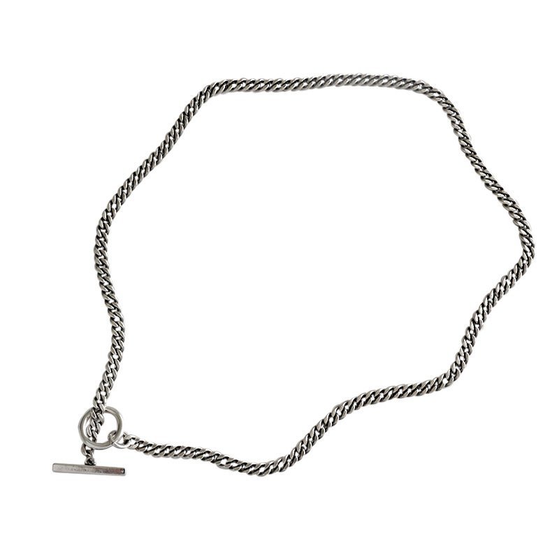 Geometric Men’s OT Chain 925 Sterling Silver Necklace