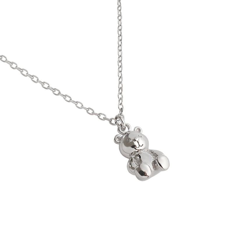 Mini Bear Animal 925 Sterling Silver Necklace