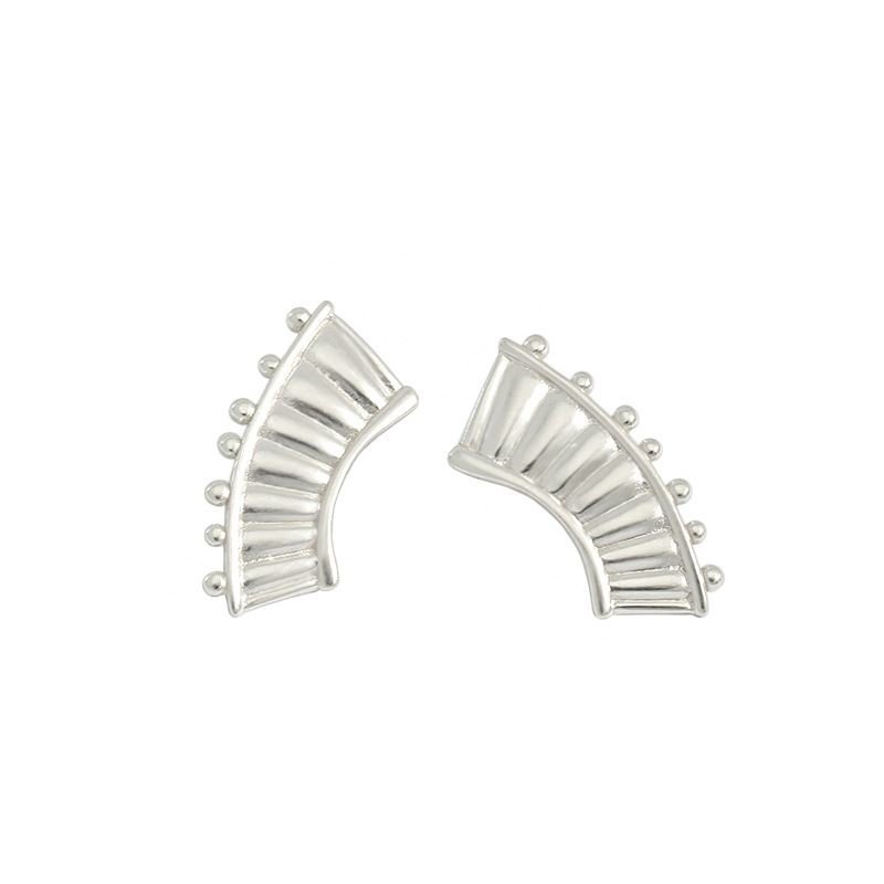 Lyre Piano 925 Sterling Silver Stud Earrings